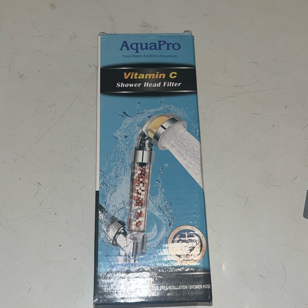 home spa pure water anytime anywhere with aqua pro vitamin C showerhead